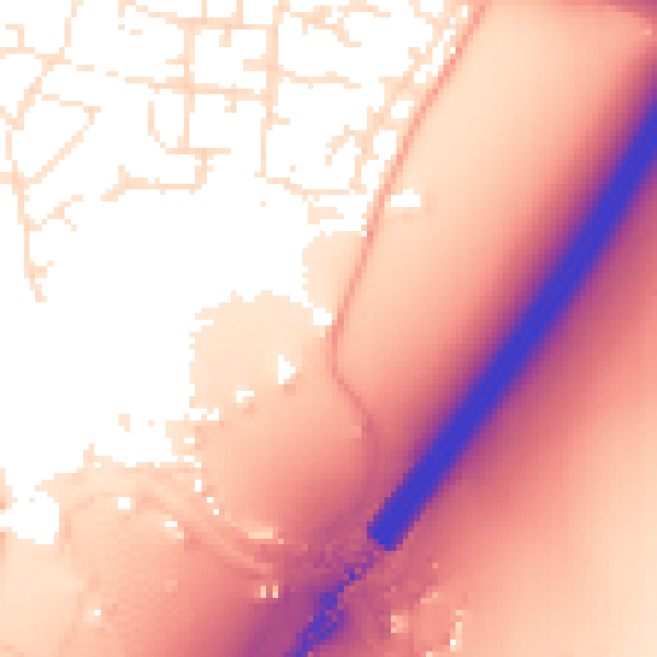 Daytime road noise heatmap for TA6 5HJ