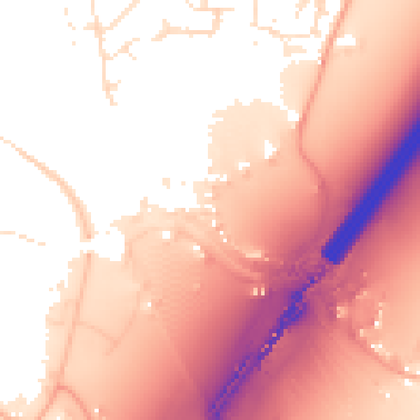 Daytime road noise heatmap for TA6 5HL