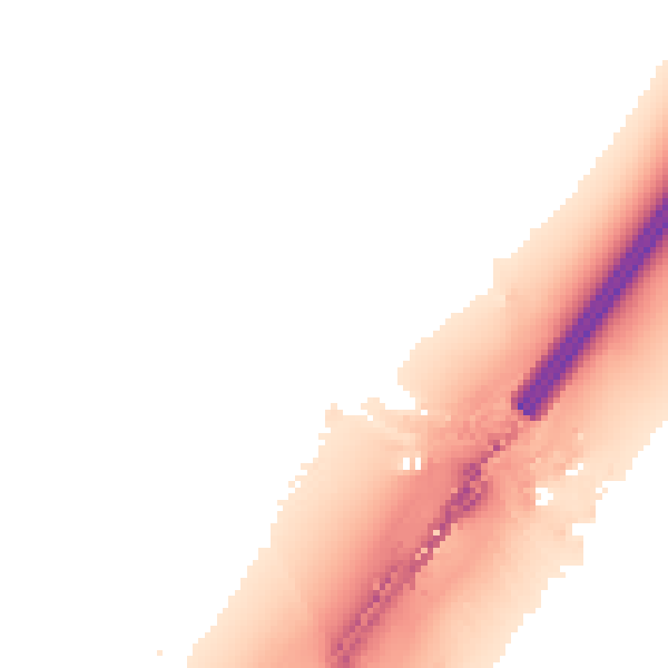 Night-time road noise heatmap for TA6 5HL