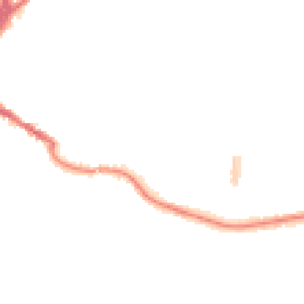 Night-time road noise heatmap for TA6 5LE