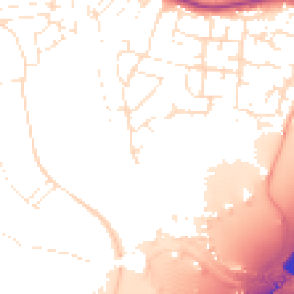 Daytime road noise heatmap for TA6 5PG