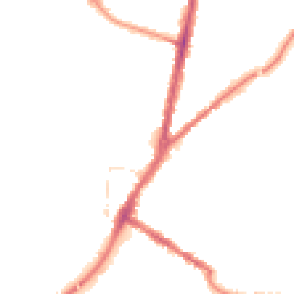 Night-time road noise heatmap for TA6 5QS