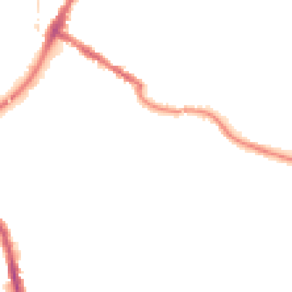 Night-time road noise heatmap for TA6 5RB