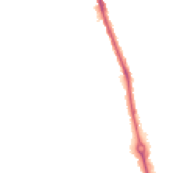 Night-time road noise heatmap for TA6 6DX