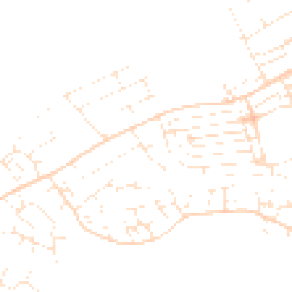 Daytime road noise heatmap for TA6 6EH
