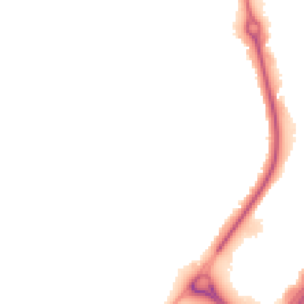 Night-time road noise heatmap for TA6 6FG