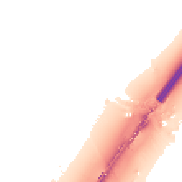 Night-time road noise heatmap for TA6 6LN