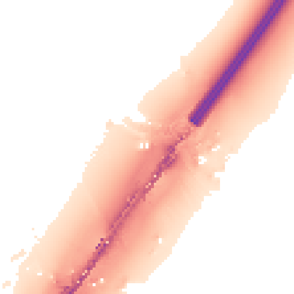 Night-time road noise heatmap for TA6 6LP