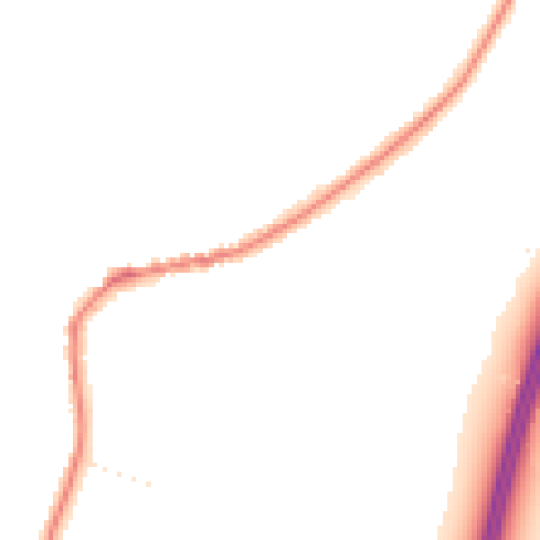 Night-time road noise heatmap for TA6 6QF