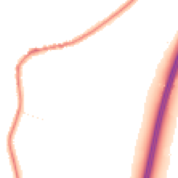 Night-time road noise heatmap for TA6 6QW