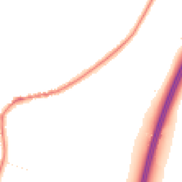 Night-time road noise heatmap for TA6 6QZ