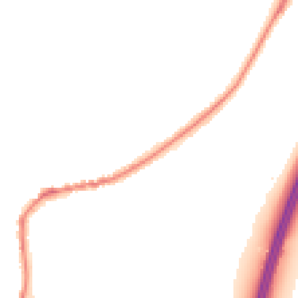 Night-time road noise heatmap for TA6 6RE
