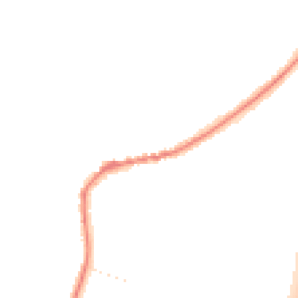 Night-time road noise heatmap for TA6 6RG
