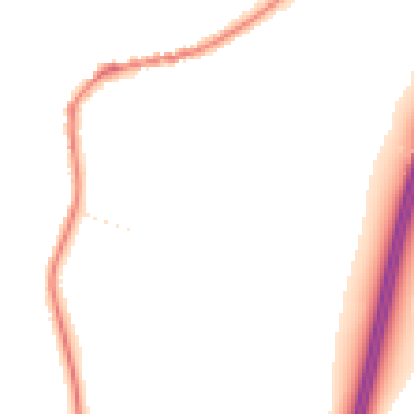 Night-time road noise heatmap for TA6 6RL