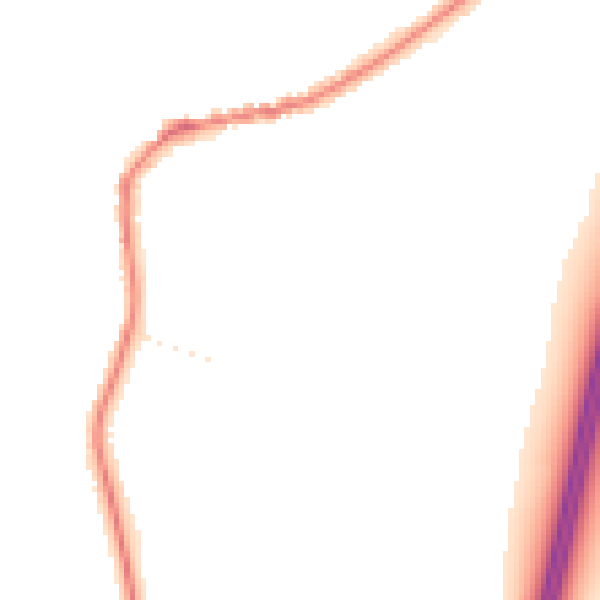 Night-time road noise heatmap for TA6 6RW