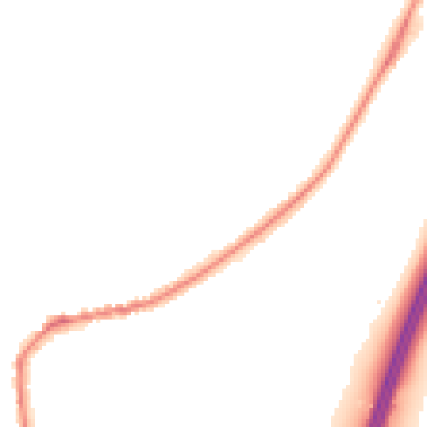 Night-time road noise heatmap for TA6 6RX