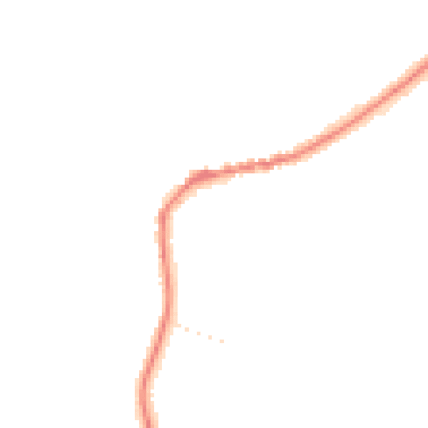 Night-time road noise heatmap for TA6 6SE