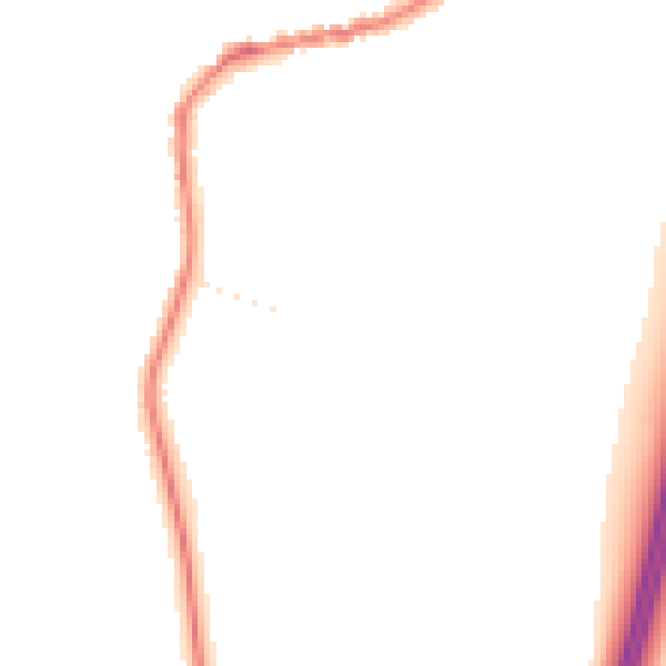 Night-time road noise heatmap for TA6 6TX