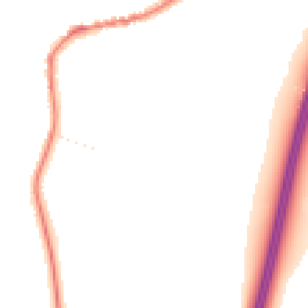 Night-time road noise heatmap for TA6 6TY