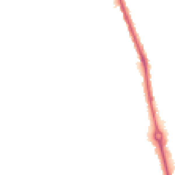 Night-time road noise heatmap for TA6 6UW
