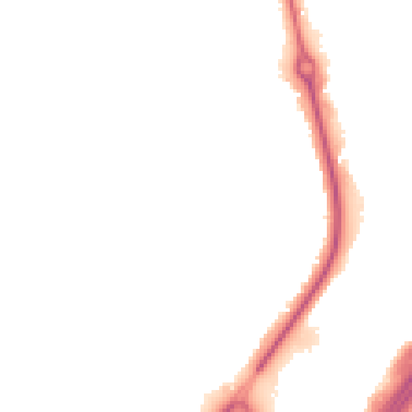 Night-time road noise heatmap for TA6 6WF