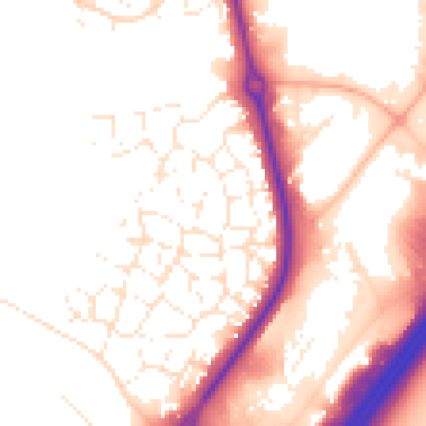 Daytime road noise heatmap for TA6 6XS