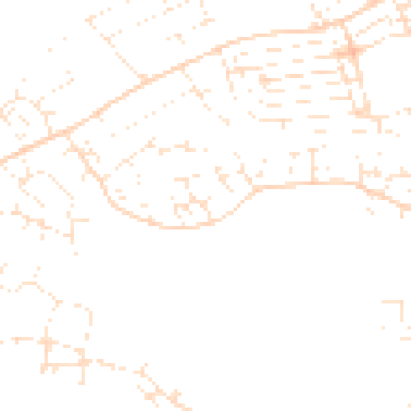 Daytime road noise heatmap for TA6 6YA