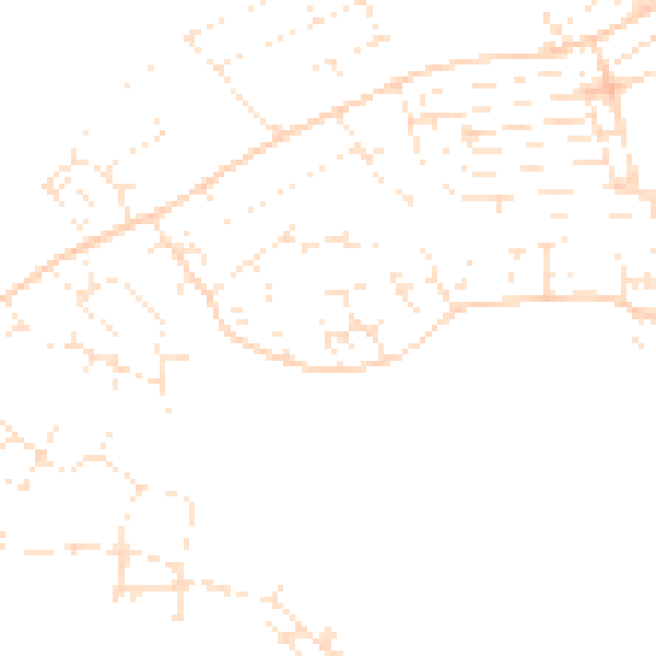 Daytime road noise heatmap for TA6 6YB