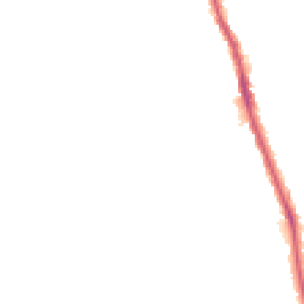 Night-time road noise heatmap for TA6 6ZD