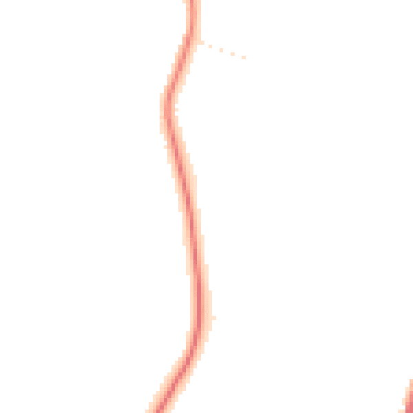 Night-time road noise heatmap for TA6 6ZU