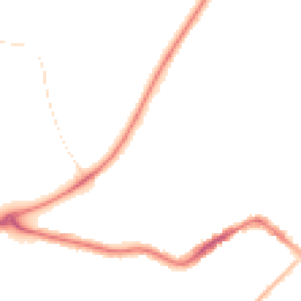 Night-time road noise heatmap for TA6 7AY
