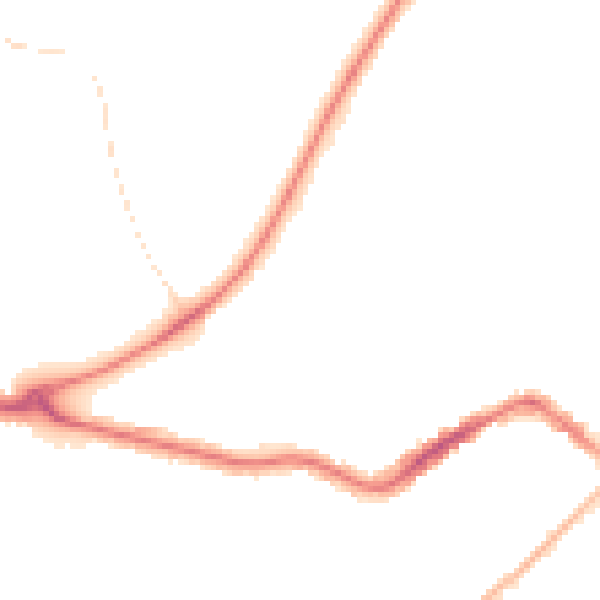 Night-time road noise heatmap for TA6 7BB