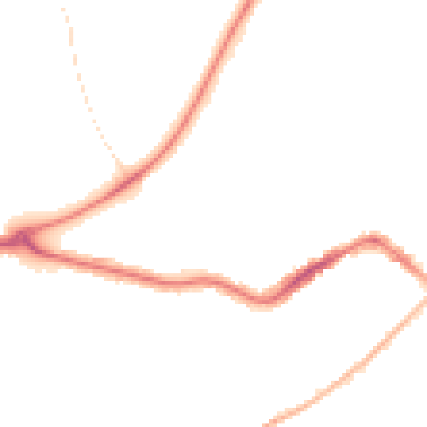 Night-time road noise heatmap for TA6 7BH