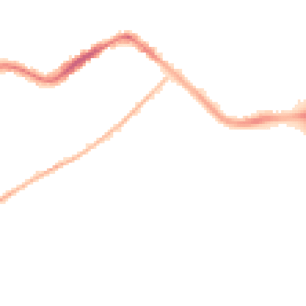 Night-time road noise heatmap for TA6 7ET