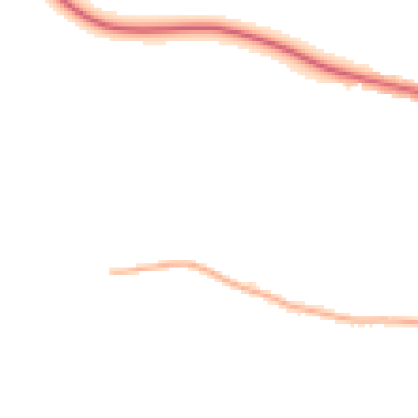 Night-time road noise heatmap for TA6 7JR