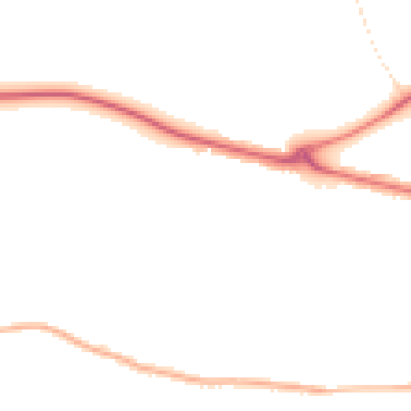 Night-time road noise heatmap for TA6 7NS