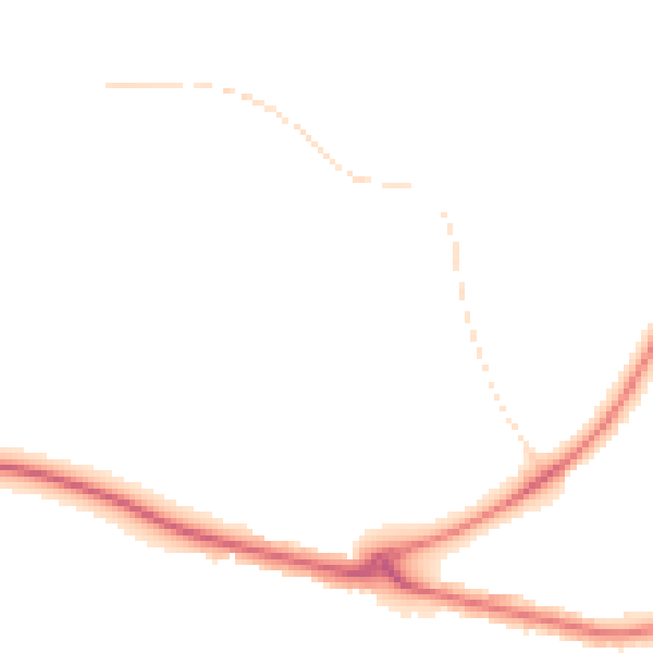 Night-time road noise heatmap for TA6 7PS