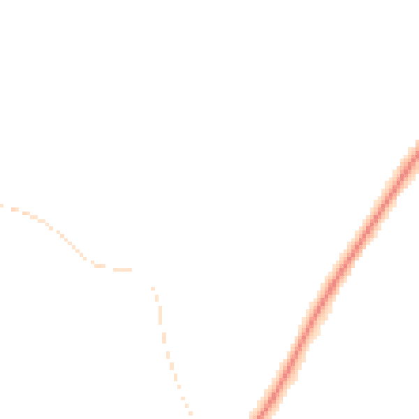 Night-time road noise heatmap for TA6 7RL