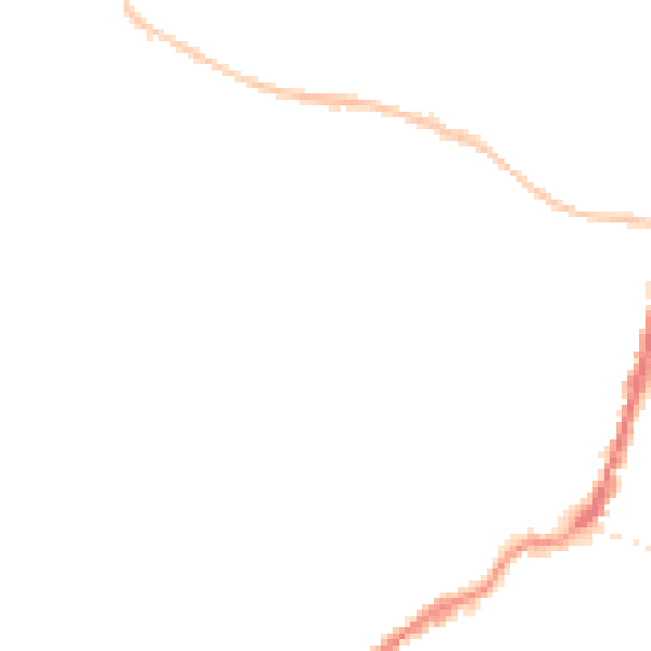 Night-time road noise heatmap for TA9 3AY