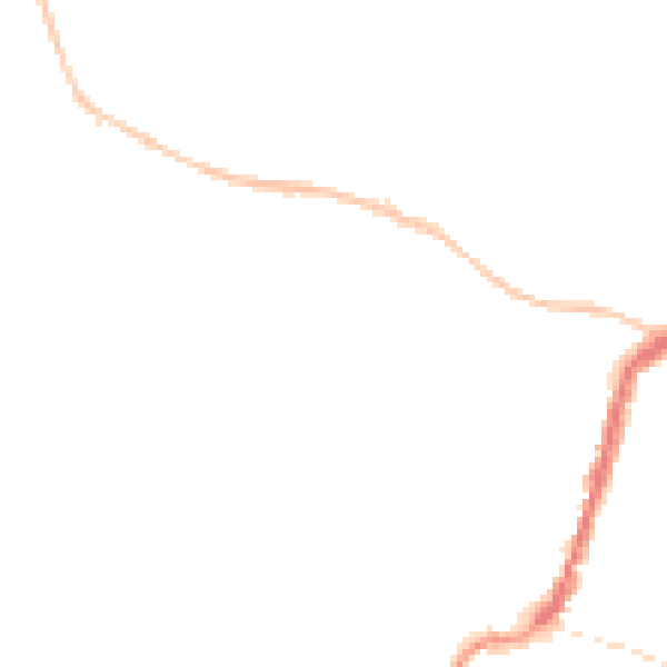 Night-time road noise heatmap for TA9 3BH