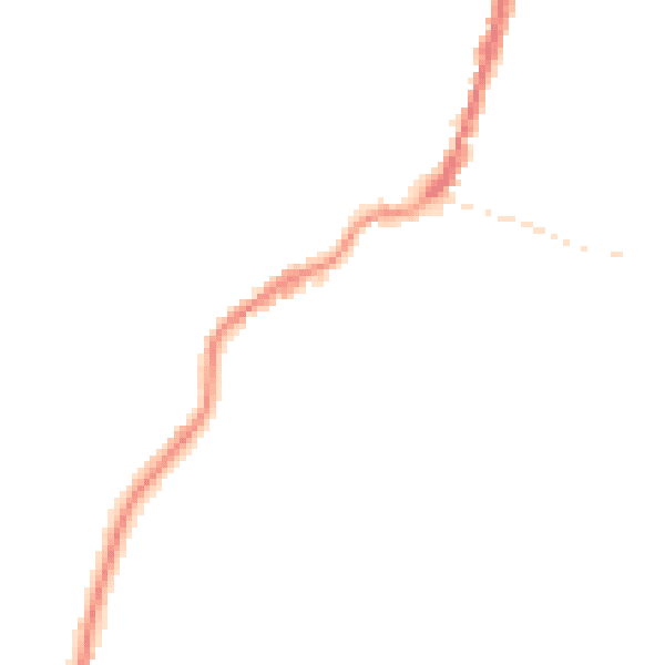 Night-time road noise heatmap for TA9 3DE