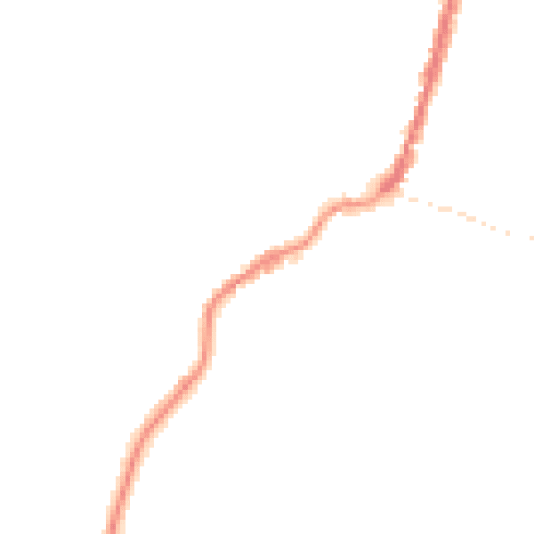 Night-time road noise heatmap for TA9 3DF