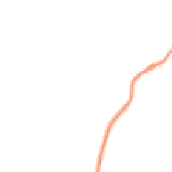 Night-time road noise heatmap for TA9 3DG