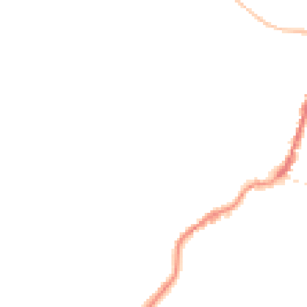 Night-time road noise heatmap for TA9 3DL