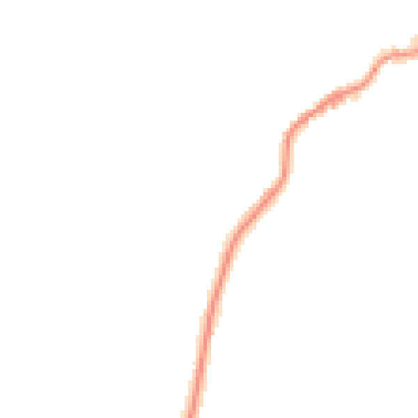 Night-time road noise heatmap for TA9 3DP