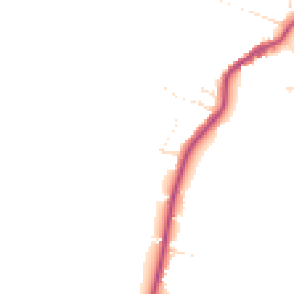 Daytime road noise heatmap for TA9 3DR