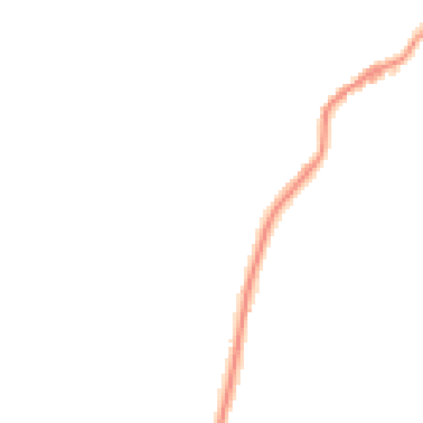 Night-time road noise heatmap for TA9 3DR