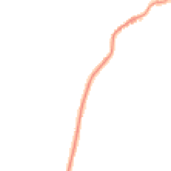 Night-time road noise heatmap for TA9 3DW