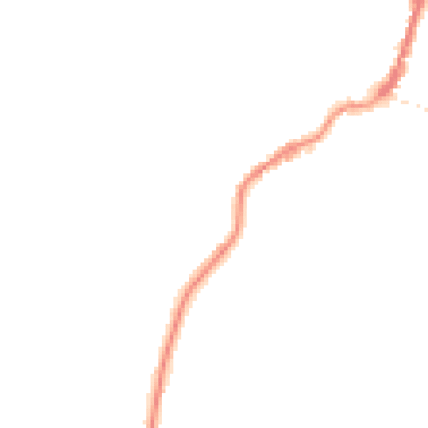 Night-time road noise heatmap for TA9 3DX