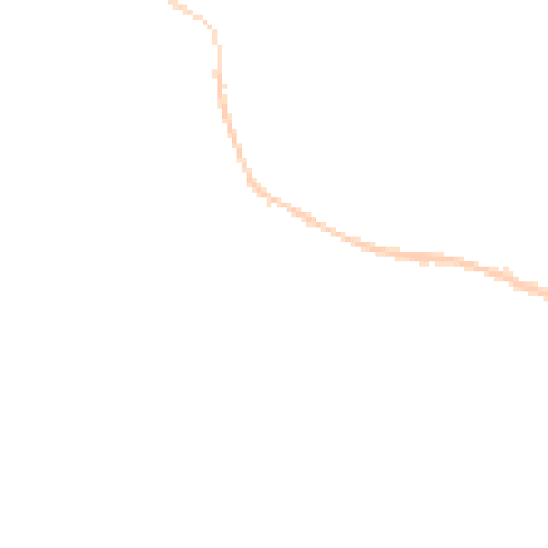Night-time road noise heatmap for TA9 3ES